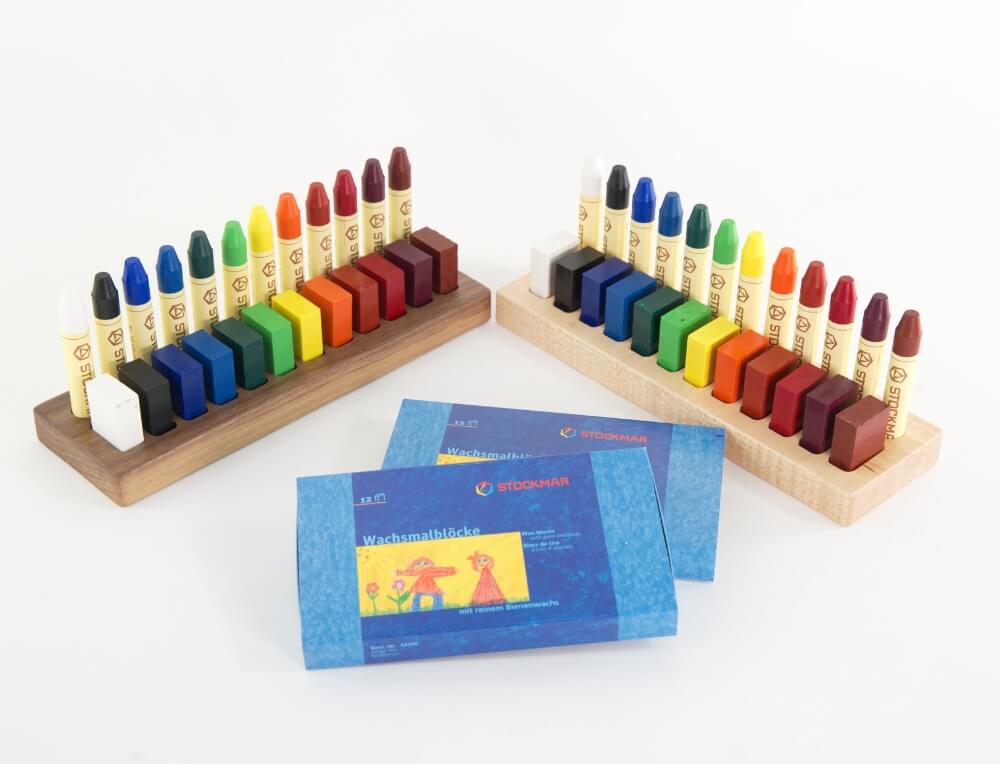 STOCKMAR Non-toxic Wax Crayon Blocks and Sticks for Waldorf Art Education, Professionals and Homeschool Families from Mercurius Australia