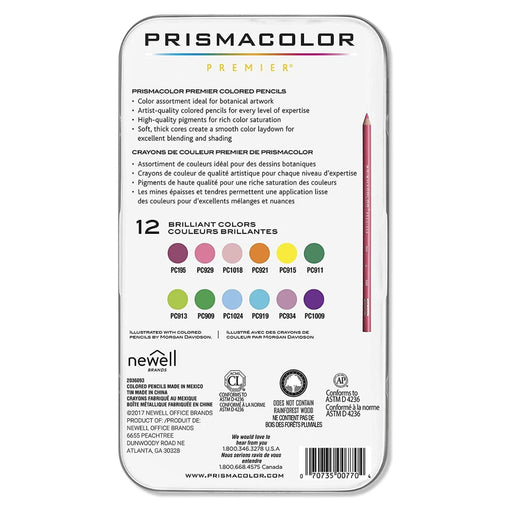MA-PC2023752 Prismacolour Assorted Set of 12 Pencils - Botanical Selection