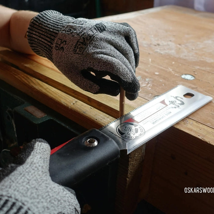 1600626 Corvus Kids at Work Gloves Cut Resistant with Kids at Work Japanese Saw
