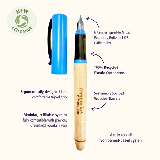 Greenfield ECO Calligraphy Pen - Complete Pen, Mercurius Australia