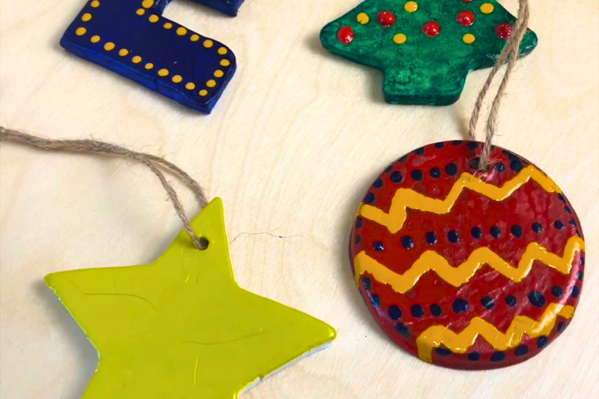 Simple Handmade Crafts for Children: Air Dried Clay Hanging Decorations - Mercurius, Australia