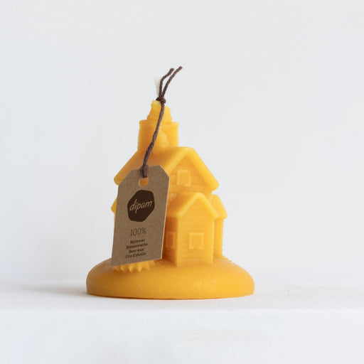 Dipam Beeswax Christmas House Candles 8x9cm, Box of 4 - Online, Australia