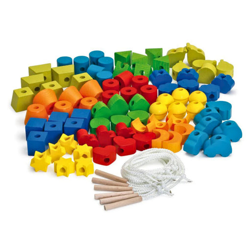 Erzi Wooden Educational Toy Threading Blocks from Australia