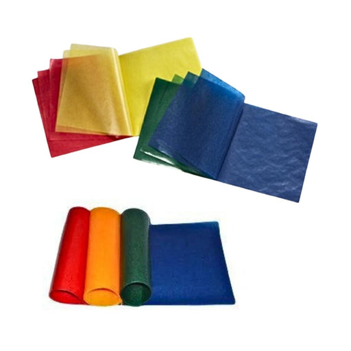 99530406 Glassen Wax-Like Kite Paper 40gsm Primary Colours 16x16cm 100 Sheets