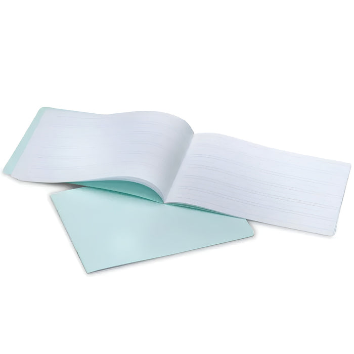 Mercurius Handwriting Practice Book - Landscape Mint Green Cover 25.4-6.35 Black/White pk of 10 - Australia