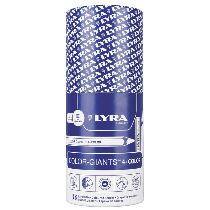 LYRA Color Giants 4-Colour Rainbow 36 Pencils - Online, Australia