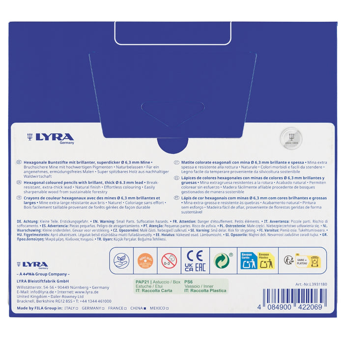LYRA Colour Giants Pencil Set 18 in a Tin - Online, Australia