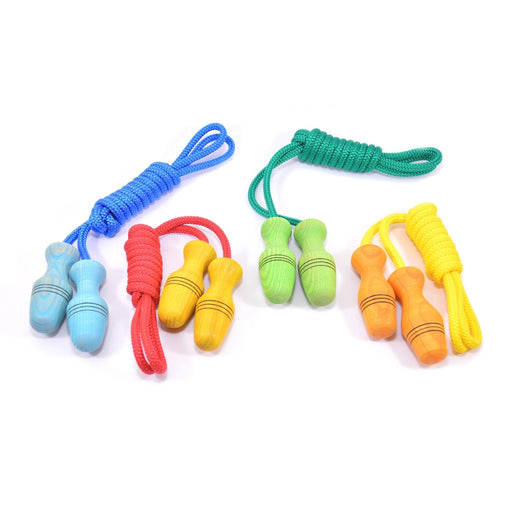 Mader Skipping Rope for Younger Children (to 1.4m) - Coloured Handle Nylon Rope, Australia