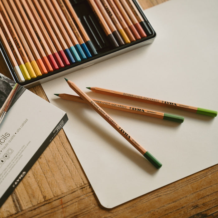 LYRA Rembrandt Aquarelle Watercolor Pencils - Assorted Tin of 24 Colours - Online, Australia