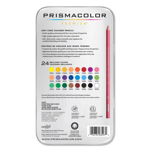 MA-PC953 Prismacolour Assorted Set of 24 Pencils - Standard Selection