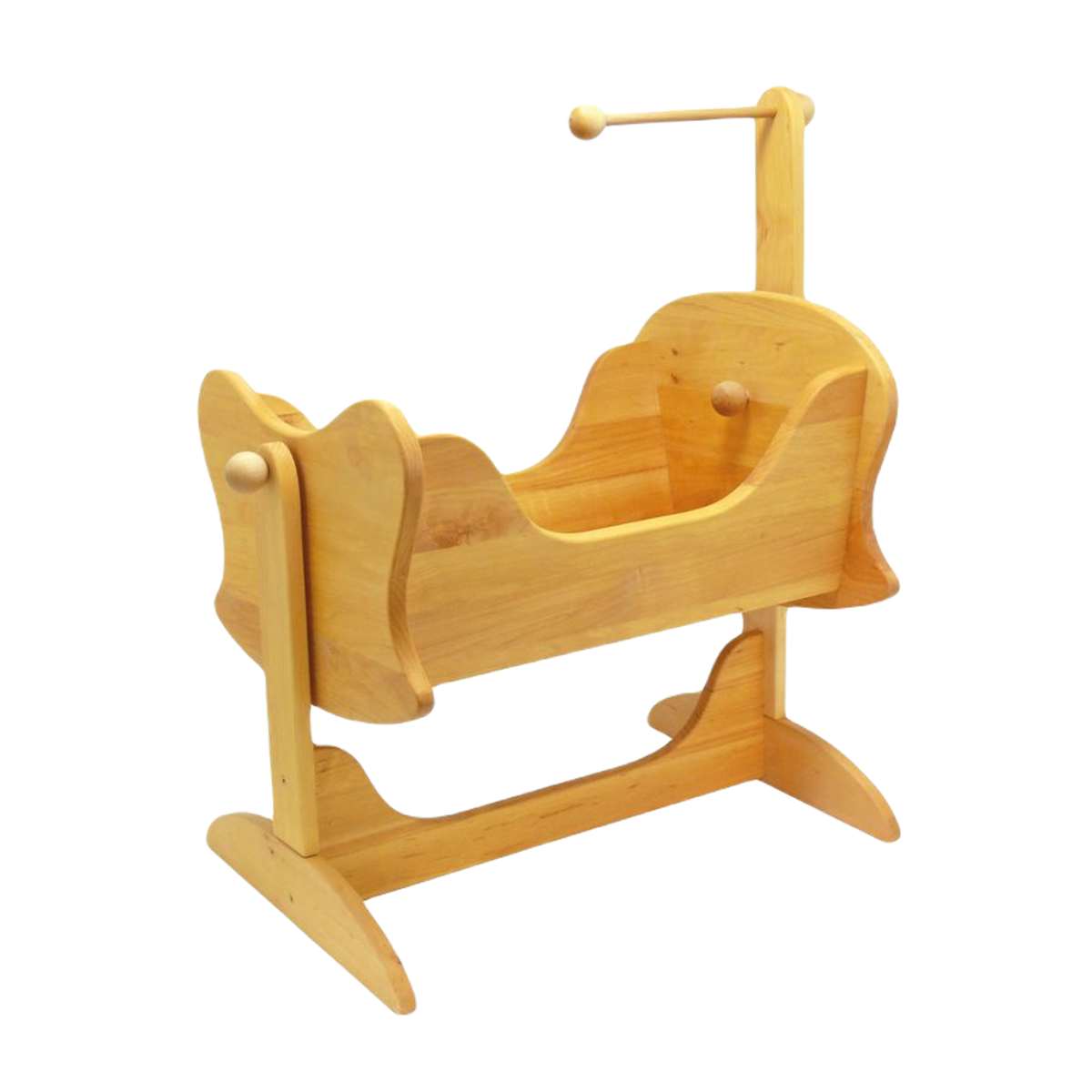 Gluckskafer Children's Wooden Doll Rocking Cradle — Mercurius