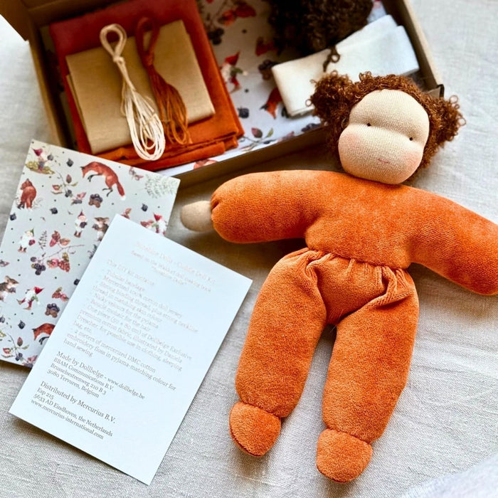 Sunshine Waldorf Doll Making Kit - Autumn Orange - Mercurius Australia, Online