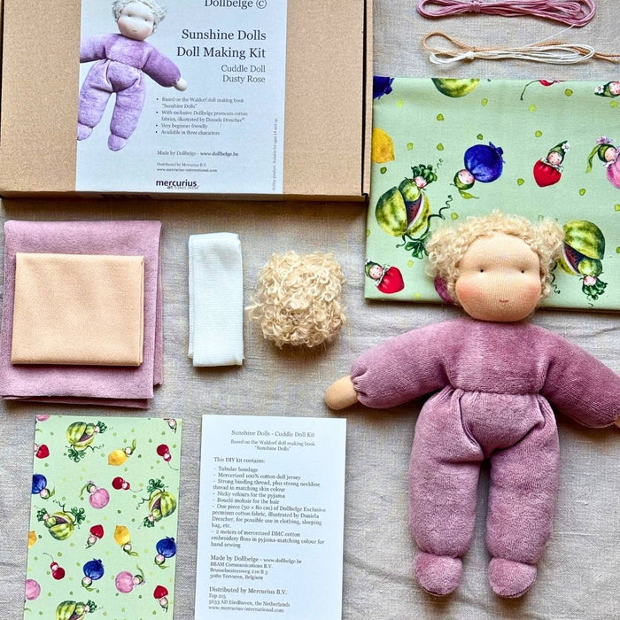 Sunshine Waldorf Doll Making Kit - Dusty Rose - Mercurius Australia, Online