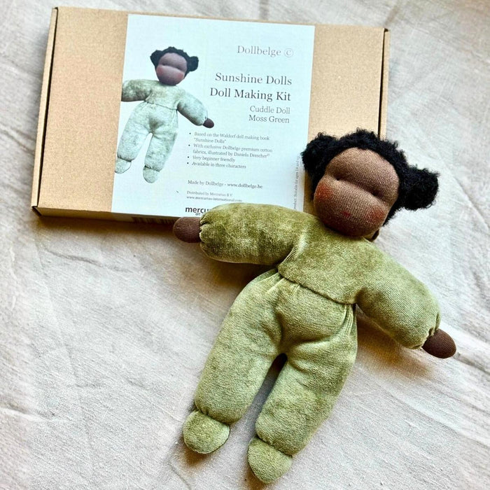 Sunshine Waldorf Doll Making Kit - Moss Green - Mercurius Australia, Online