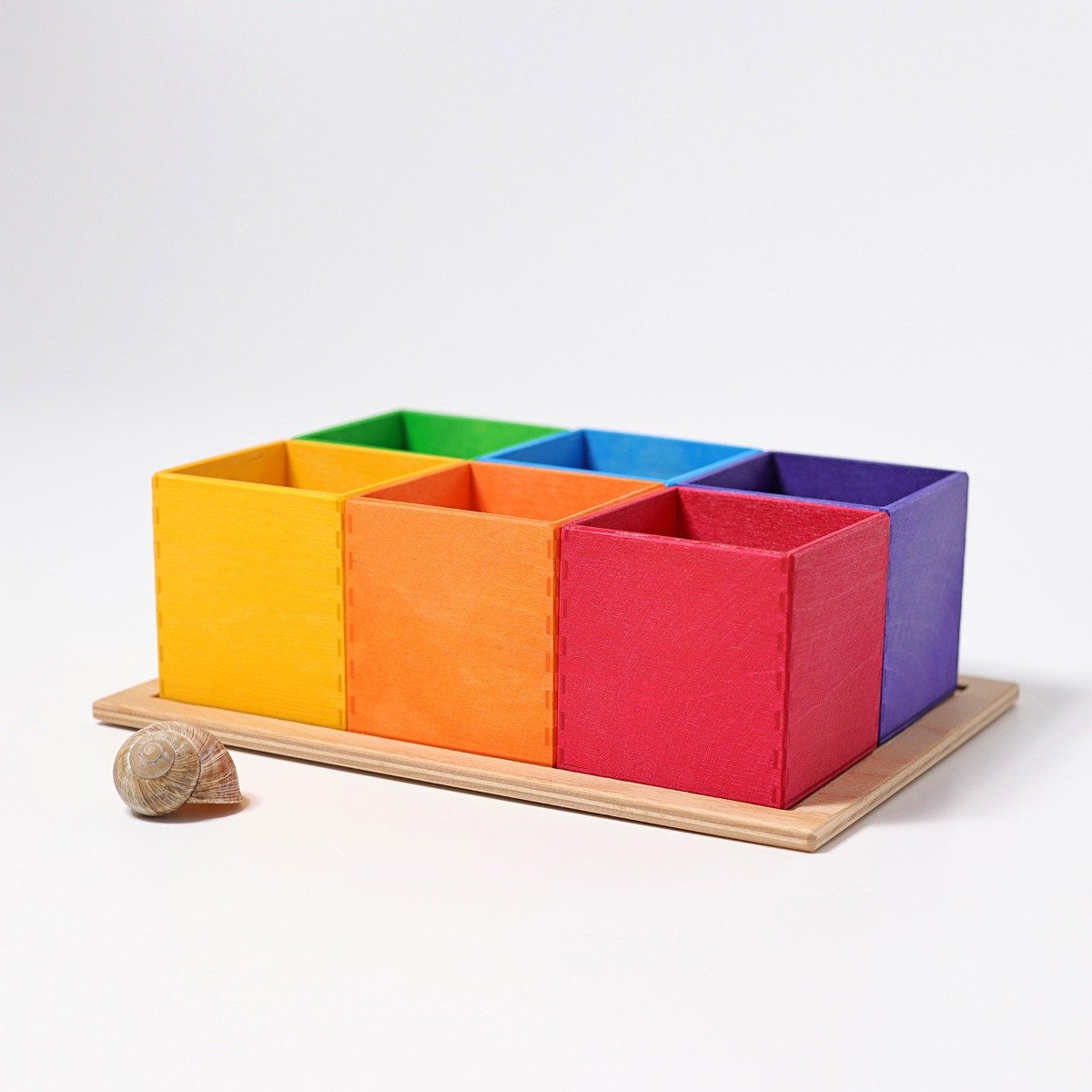 Small Sort Box Grimm's Rainbow Sorting Boxes Small - Mercurius Australia