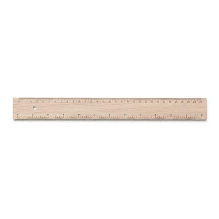 Wooden ruler -30cm. inches & Cms Wholesale — Mercurius