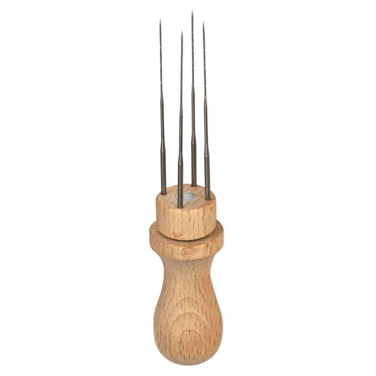 Gluckskafer Wooden Dry Felting Needle Holder tool for 4 needles