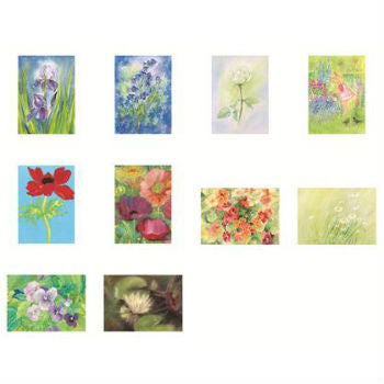 95305040 Postcards 'Flowers' - assorted pk of 10 by Marjan van Zeyl