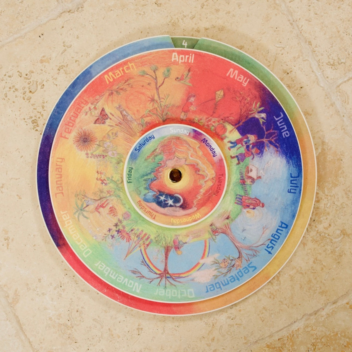 Wilded Family Southern Hemisphere Perpetual Calendar Australia — Mercurius