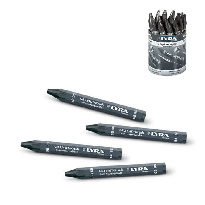 215623240 LYRA Thick Graphite Crayons Cup of 24 assorted