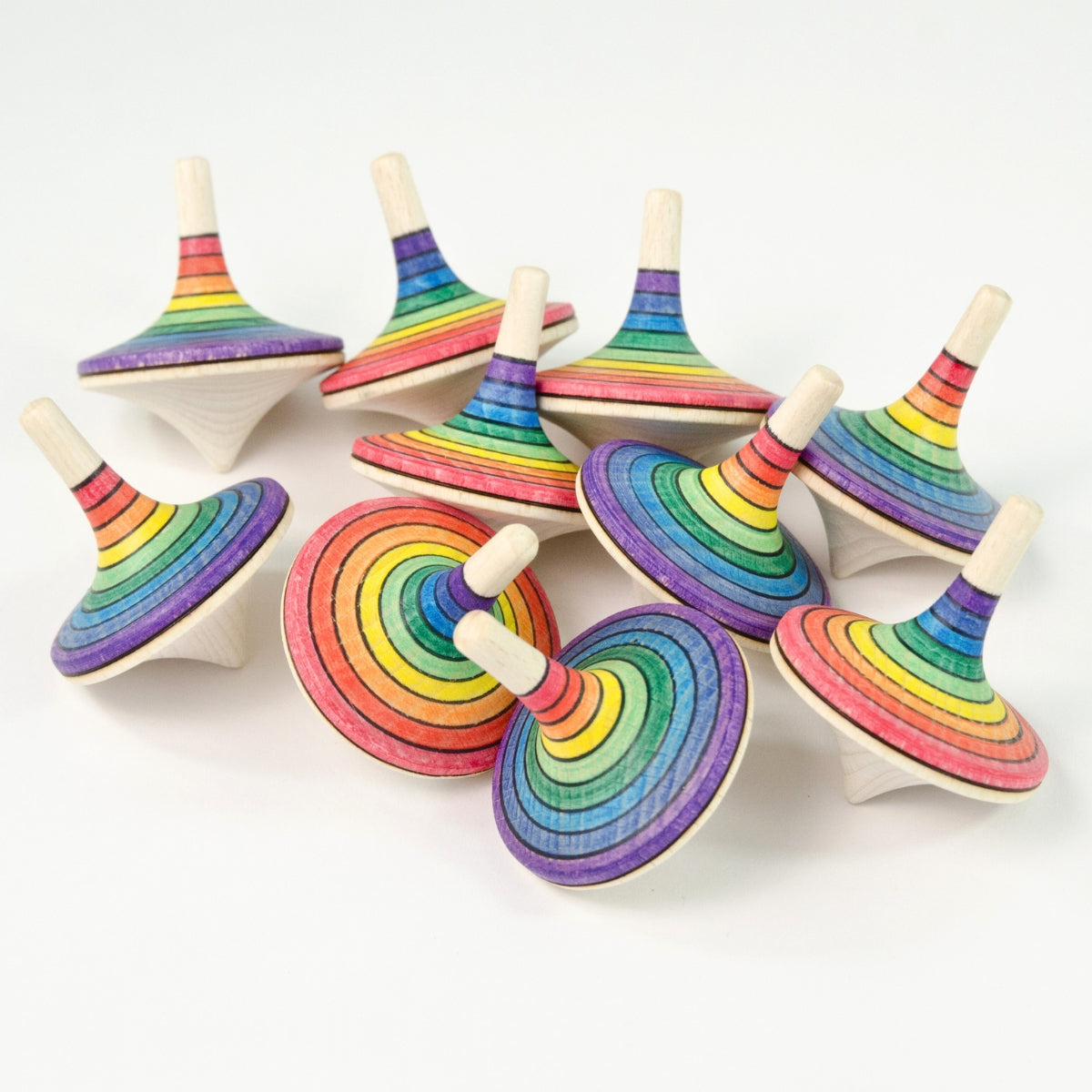 Mader Large Rallye Spinning Top Rainbow - Mercurius Australia