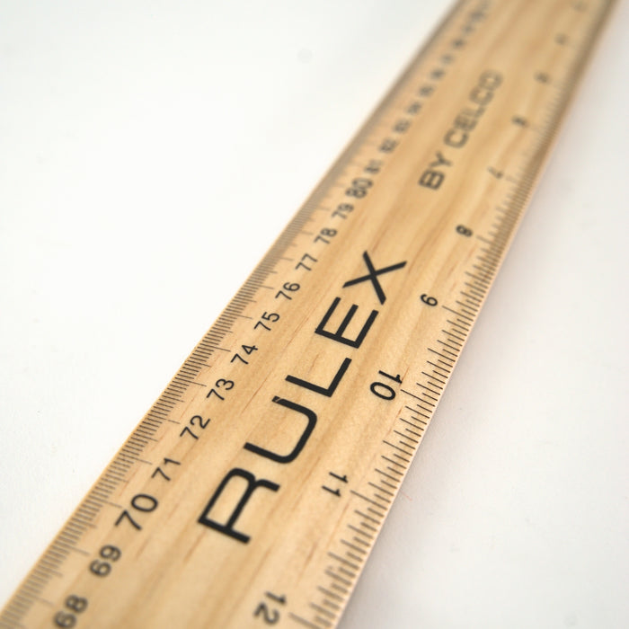 Wooden Blackboard Ruler w Handle - 1 meter long — Mercurius